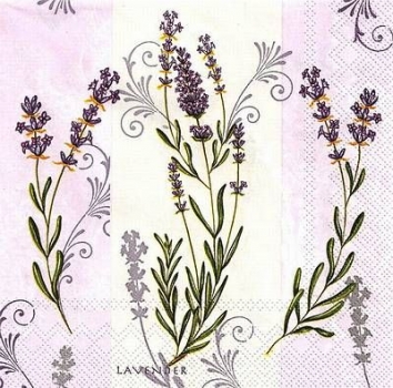 s9z10357 - Lavendel - Servietten - Packung - 20 Stück