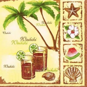 s9z10372 – Waikiki – Servietten – Packung – 20 Stück