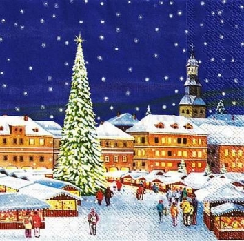 s9z10401 – Christmas Market – Servietten – Packung – 20 Stück