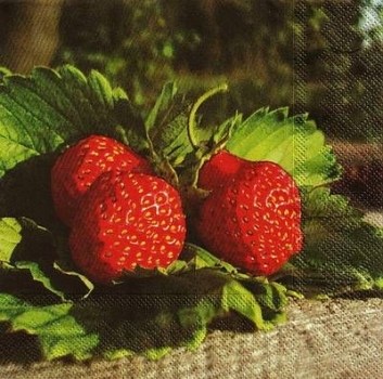 s9z10415 - Strawberry Jam - Servietten - Packung - 20 Stück