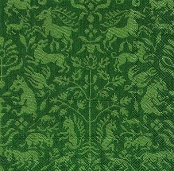 s9z10446 - Tissé à la Main - green - Servietten - Packung - 20 Stück