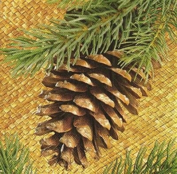 s9z10511 - Fir Cone - Napkins - Package - 20 pcs.