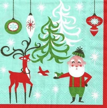 s9z10514 - Holly Jolly - Servietten - Packung - 20 Stück.
