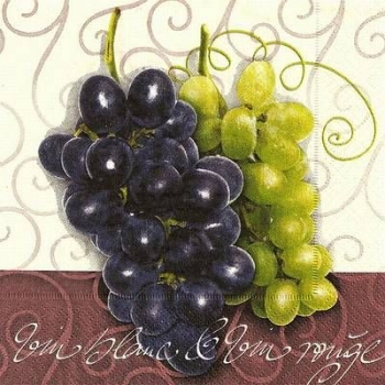 s9z10613 - Bunch of Grapes - Servietten - Packung - 20 Stück