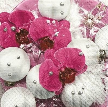 s9z10712 - Christmas Orchid - Servietten - Packung - 20 Stück