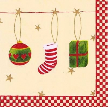s9z10763 - Weihnachtsgirlande - Servietten - Packung - 40 Stück