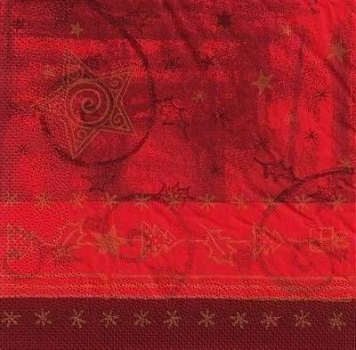 s9z10826 - Christmas - red - Servietten - Packung - 40 Stück