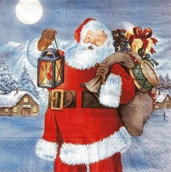 s9z10840 - Santa Claus - Servietten - Packung - 20 Stück