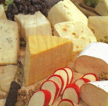 s9z10846 – Käse - Servietten - Packung - 20 Stück