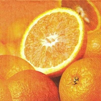 s9z10854 - Orangen - Servietten - Packung - 20 Stück
