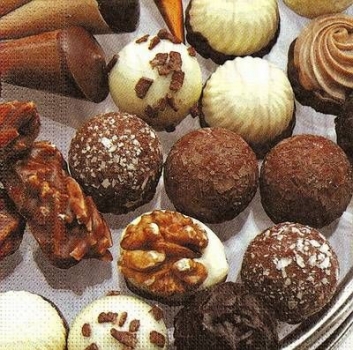 s9z10864- Pralinen - Servietten - Packung - 20 Stück