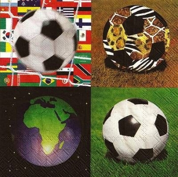 s9z11016 - Together - Fußball - Servietten - Packung - 20 Stück