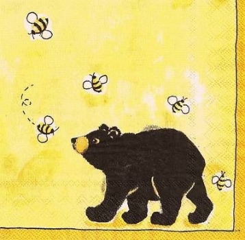 s9z11036 - Honey Baer - Napkins - Package - 20 pcs..
