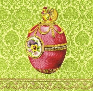 s9z11064 – Fabergé - green - Servietten - Packung - 20 Stück