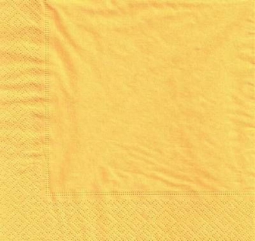 s9z11086 - uni - gelb - 40 x 40 cm- Servietten - Packung - 40 Stück