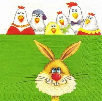 s9z11114 - Chicken Farm - Servietten - Packung - 20 Stück