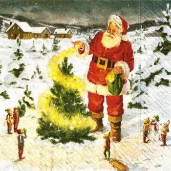 s9z11239 - Big Santa - Servietten - Packung - 20 Stück