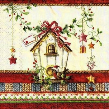 s9z11318 - Birds House - Serviette - Stückpreis