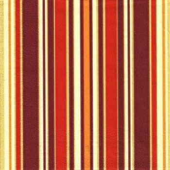 s9z11344 - Streifen - orange/ gelb-braun - Servietten - Packung - 40 Stück
