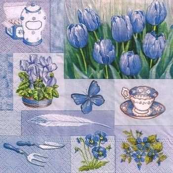 s9z11362 - English Garden - Servietten - Packung - 20 Stück