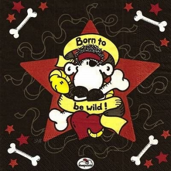 s9z11372 - Sheepworld-born to be wild - Servietten - Packung - 20 Stück