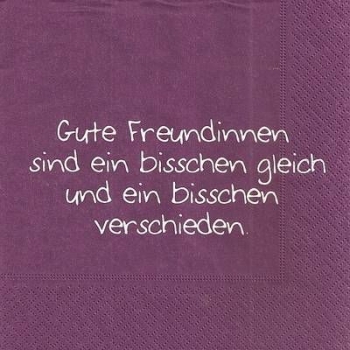 s9z11468 - Freundinnen- Servietten - Packung - 20 Stück