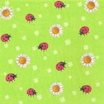 s9z11532 – Marienkäfer/Daisie - Servietten - Packung - 40 Stück