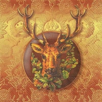 s9z11596 - Deer Brown - Servietten - Packung - 20 Stück