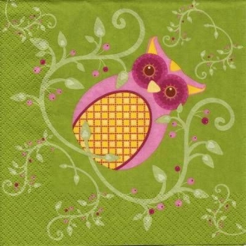 s9z11697 - Hibou - Servietten - Packung - 20 Stück