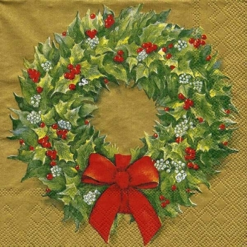 s9z11906 - Weihnachtsgirlande - Serviette - Stückpreis