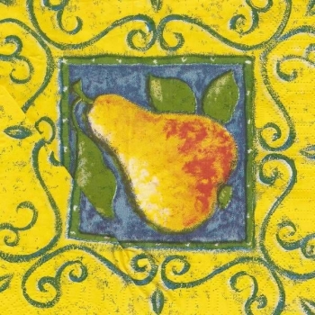 s9z11908 - Birne - Serviette - Stückpreis