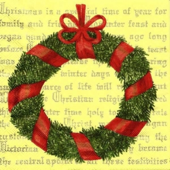 s9z11915 - Weihnachtsgirlande - Serviette - Stückpreis
