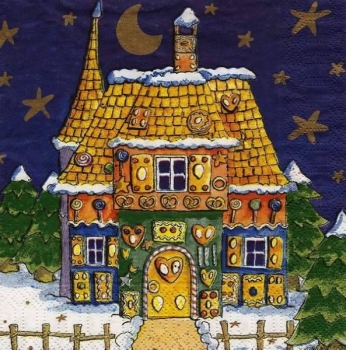 s9z11920 - Lebkuchenhaus - Serviette - Stückpreis