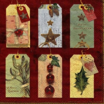 s9z11940 - Geschenk-Anhänger - Serviette - Stückpreis