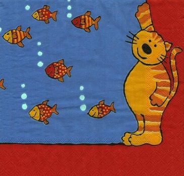 s9z11975 - Garfield - Serviette - Stückpreis