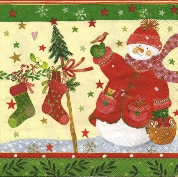 s9z15157 - Weihnachten - Serviette - Stückpreis
