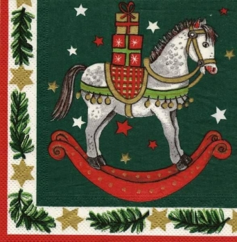 s9z15185 - Schaukelpferd - Serviette - Stückpreis