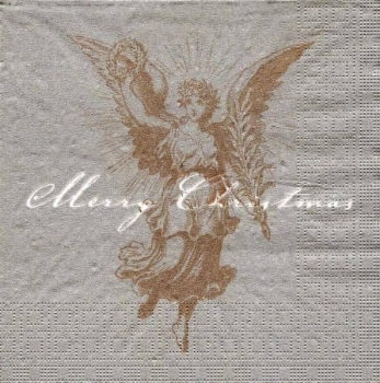 s9z15208 - Engel - Merry Christmas - Serviette - Stückpreis