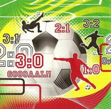s9z11158 - Fußball-Party - Servietten - Packung - 20 Stück