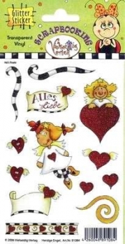 Glitter Sticker - sti0244 - Herzige Engel