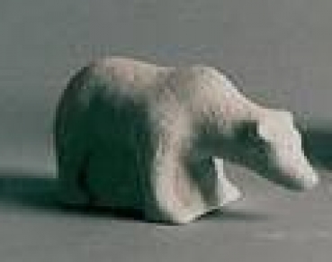 Bär - 15 cm lang - Schrühware
