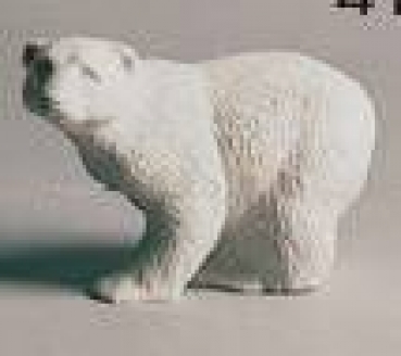 Stehender Bär - 15 cm lang - Schrühware