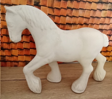 Pferd - Kutscherpferd – 25 x 20 cm – Schrühware