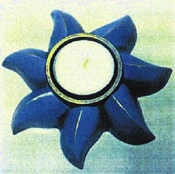 Gießform - Teelichthalter Rosette - 11,5 cm Durchmesser