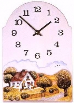 Giessform - Uhr Haus im Garten 30,0 x 21,0 cm