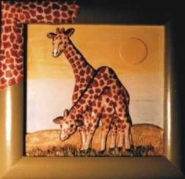Giessform - Safarimotiv Giraffen 22,8 x 23,1