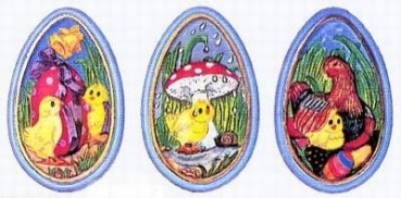 Gießform Osterserie Küken 3-tlg.
