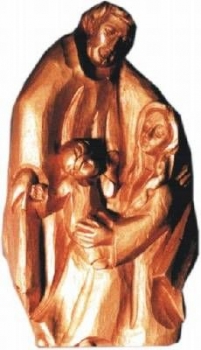 Gießform - Heilige Familie – Antonius - 11,0 x 19,0 x 4,5 cm - zum Aufstellen