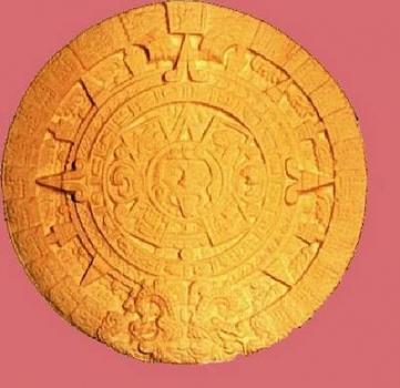 Gießform - 27 cm Durchmesser - Aztekenkalender