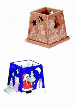 Gießform - Windlicht Weihnachtsmann und Engel - 11 x 11 x 11 cm